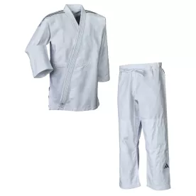 Кимоно для дзюдо Adidas серии Club J350Р с полосами серый градиэнт-130