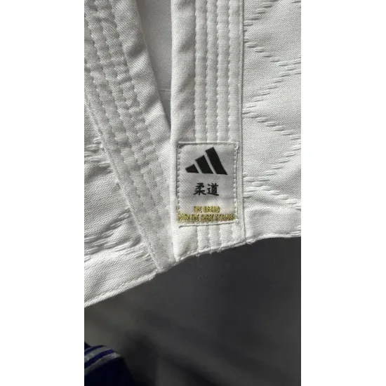 Кимоно для дзюдо Adidas серии Club J350Р с полосами серый градиэнт-130