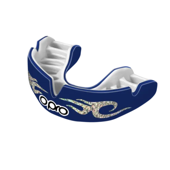 Капа OPRO Power - Fit Bling-Urban Series Dark Blue/White (art.002269006)