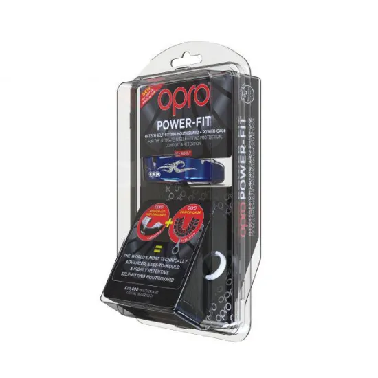 Капа OPRO Power - Fit Bling-Urban Series Dark Blue/White (art.002269006)