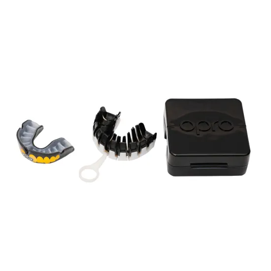 Капа OPRO Power-Fit Bling-Teeth Series Black/White (art.002269002) Доросла