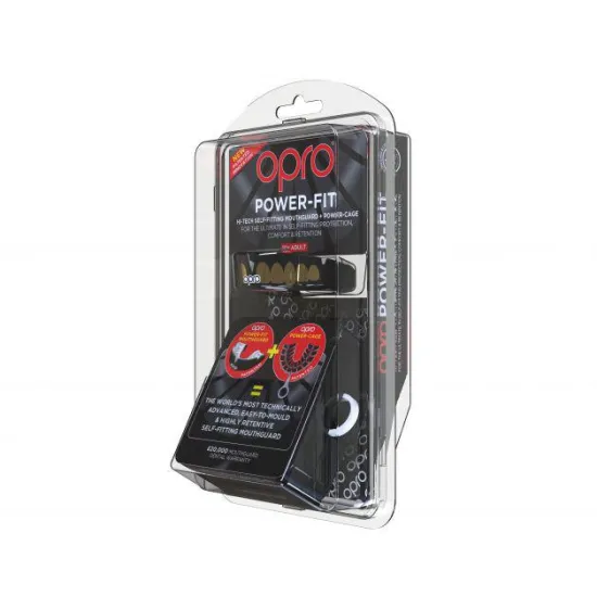 Капа OPRO Power-Fit Bling-Teeth Series Black/White (art.002269002) Доросла