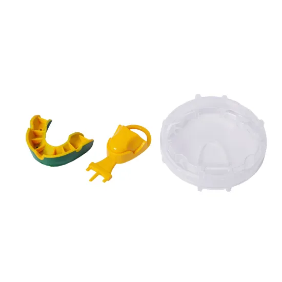 Капа OPRO Junior Silver Green/Gold (art.002190003)