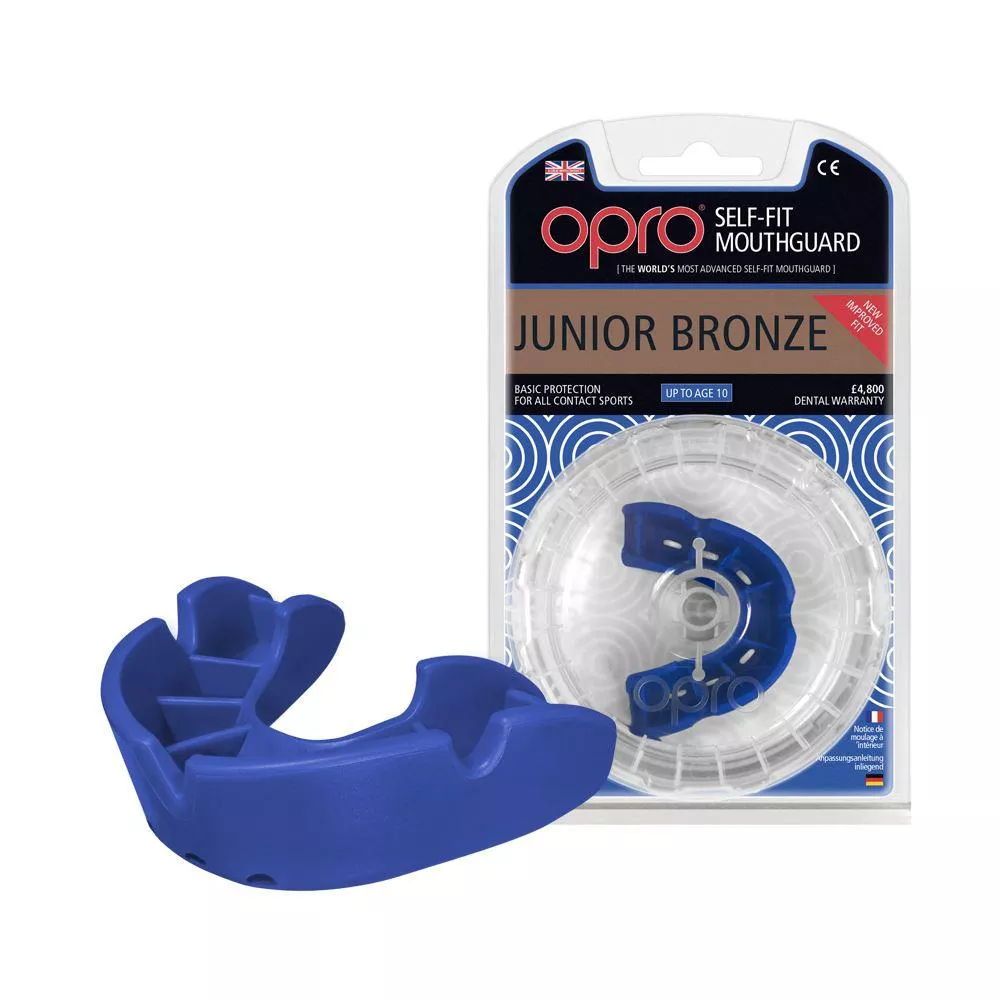 Капа OPRO Junior Bronze Blue (art.002185002)