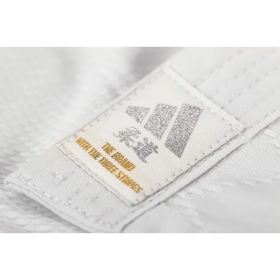 Кімоно для дзюдо Adidas серії Club J350P зі срібними смугами-120