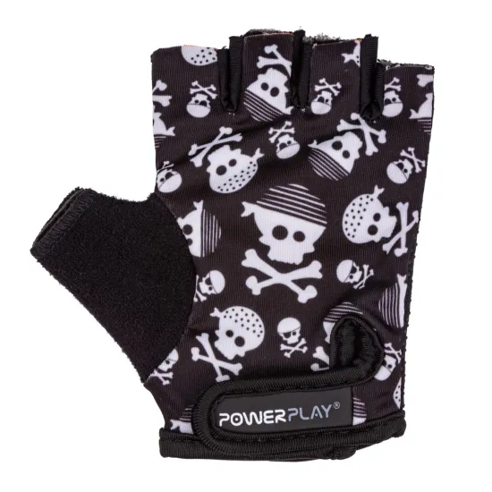 Велоперчатки дитячі PowerPlay 5454 Череп XS