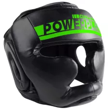Боксерський шолом PowerPlay 3048 Чорно-Зелений XL