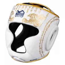 Боксерский шлем Phantom Muay Thai Full Face White Gold-универсальный