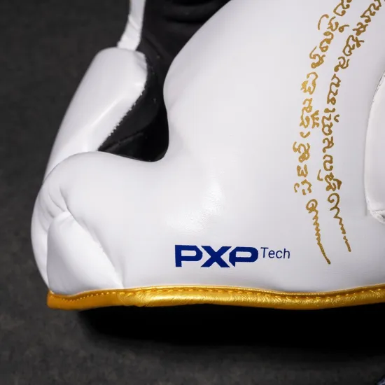 Боксерский шлем Phantom Muay Thai Full Face White Gold-универсальный