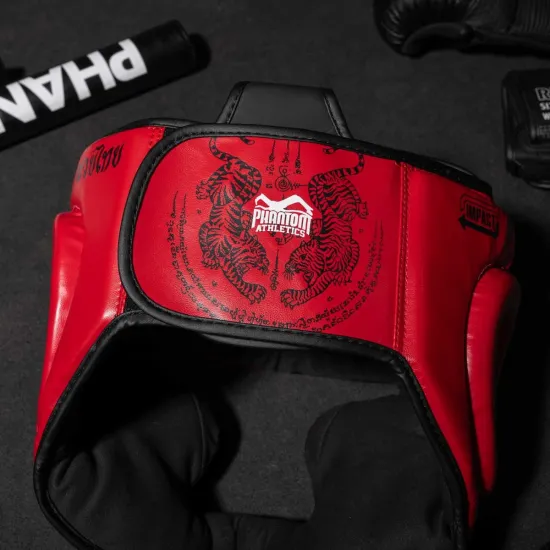 Боксерський шолом Phantom Muay Thai Full Face Red