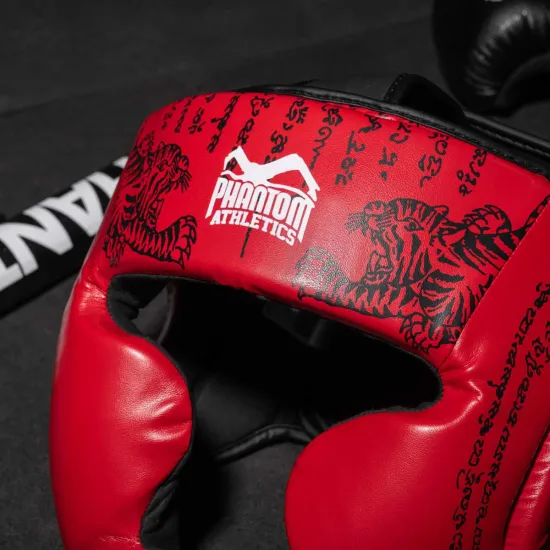 Боксерський шолом Phantom Muay Thai Full Face Red