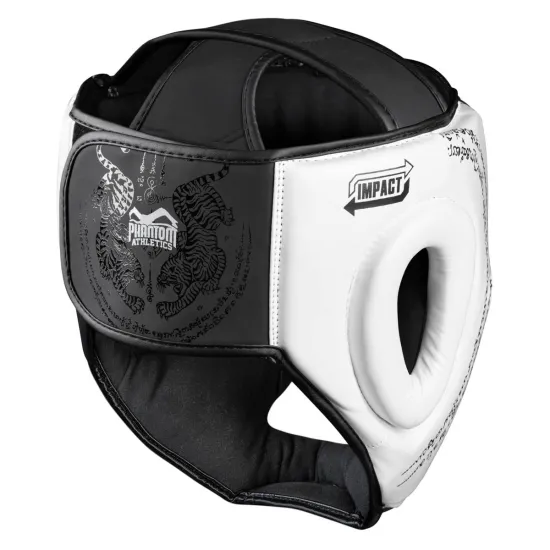 Боксерский шлем Phantom Muay Thai Full Face White-Универсальный