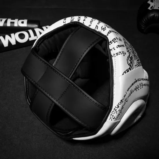 Боксерский шлем Phantom Muay Thai Full Face White-Универсальный