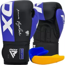 Боксерские перчатки RDX F4 Blue 10 ун.