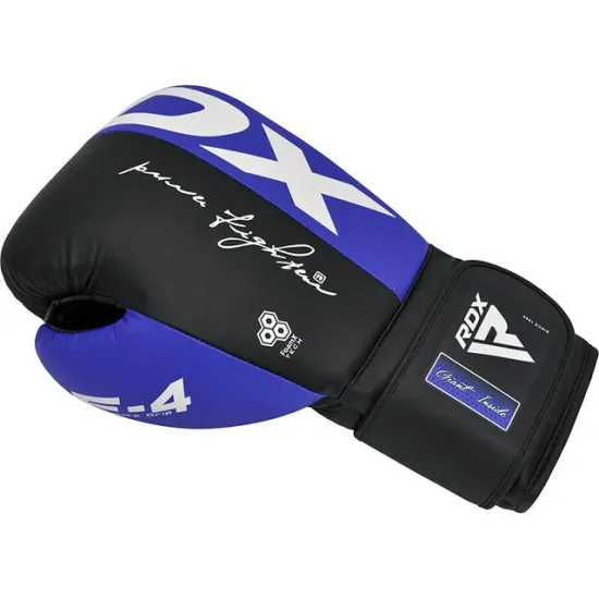 Боксерські рукавиці RDX F4 Blue 10 ун.