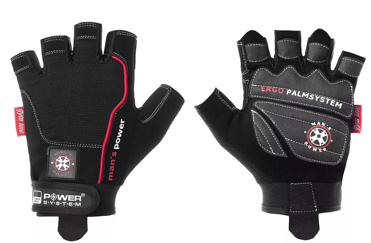 Перчатки для фитнеса и тяжелой атлетики Power System Man’s Power PS-2580 Black XS