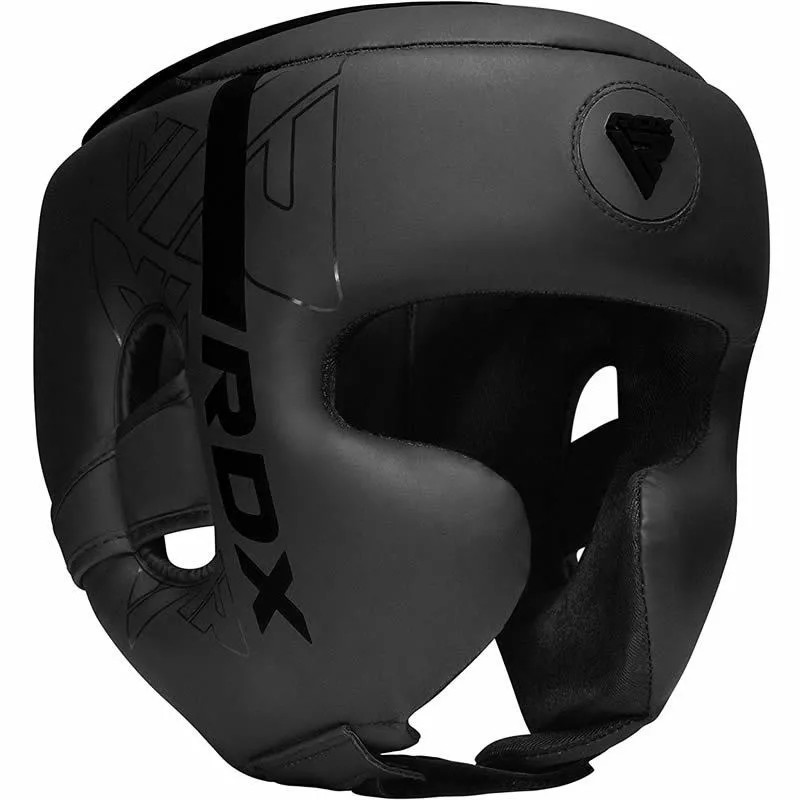 Боксерский шлем RDX F6 KARA Matte Black S