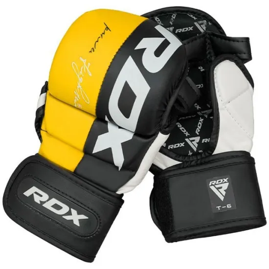 Рукавиці для ММА RDX T6 Plus Rex Yellow S