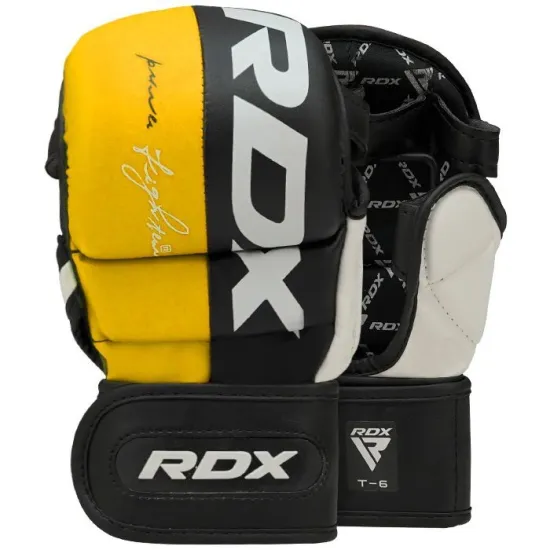 Рукавиці для ММА RDX T6 Plus Rex Yellow S