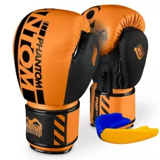 Боксерские перчатки Phantom APEX Neon Orange 14 унций (капа в подарок)