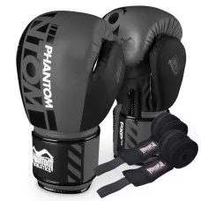 Боксерские перчатки Phantom APEX Greu 12 унций (Бинты 4м. в подарок)