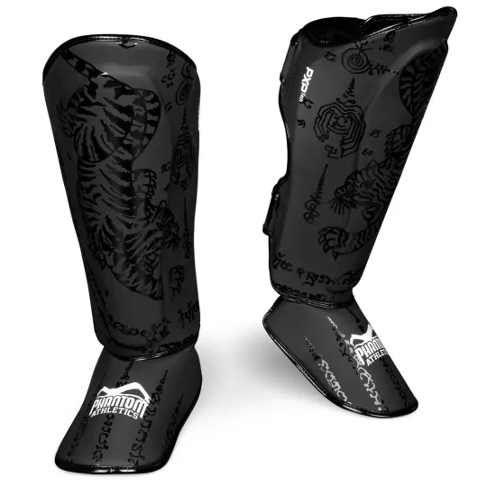 Защита голени и стопы Phantom Muay Thai Black S/M