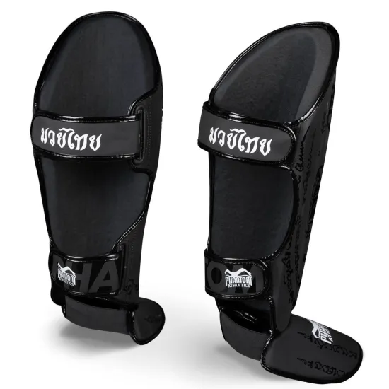 Защита голени и стопы Phantom Muay Thai Black S/M