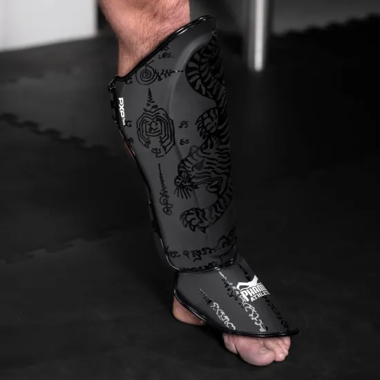 Защита голени и стопы Phantom Muay Thai Black S/M