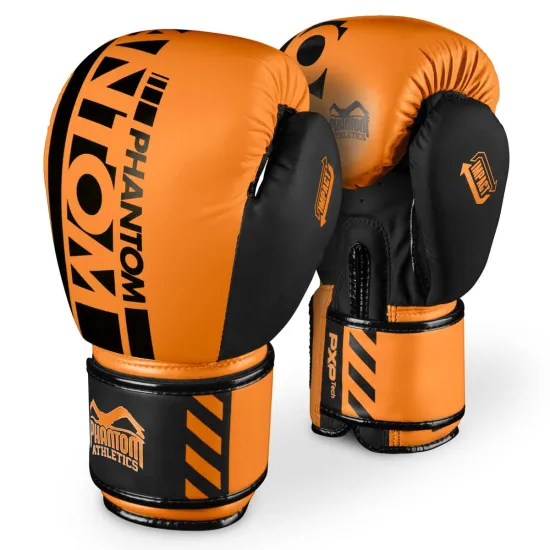 Боксерские перчатки Phantom APEX Neon Orange 10 унций (капа в подарок)