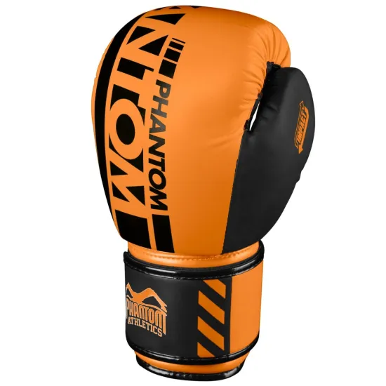 Боксерские перчатки Phantom APEX Neon Orange 10 унций (капа в подарок)