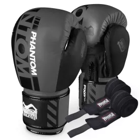 Боксерские перчатки Phantom APEX Greu 10 унций (Бинты 4м. в подарок)