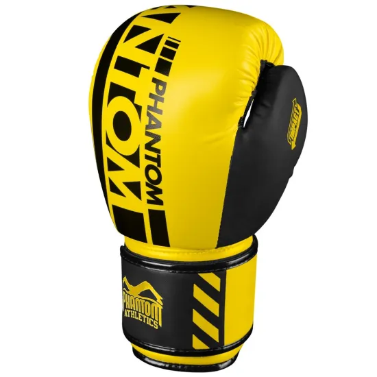 Боксерские перчатки Phantom APEX Neon Yellow 10 унций (капа в подарок)