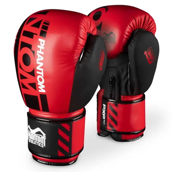 Боксерские перчатки Phantom APEX Red 10 унций (Бинты 4м. в подарунок)