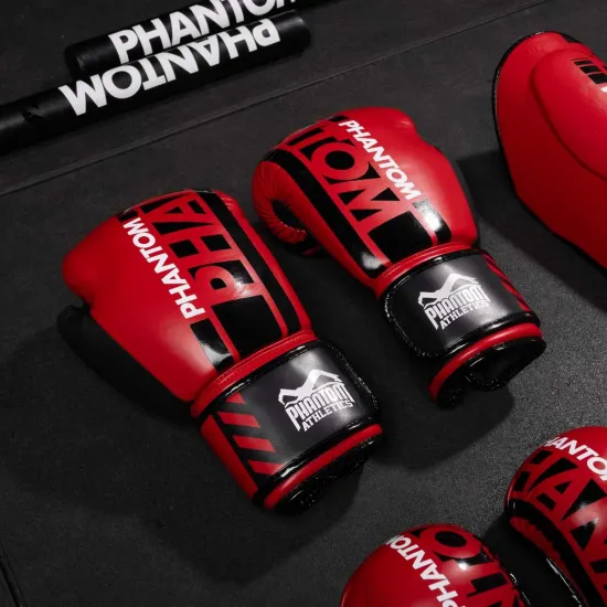 Боксерские перчатки Phantom APEX Red 10 унций (Бинты 4м. в подарунок)