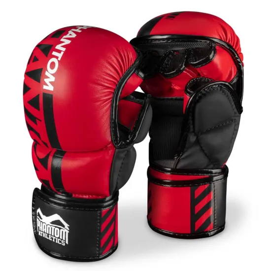 Перчатки для ММА Phantom APEX Red S/M (капа в подарунок)