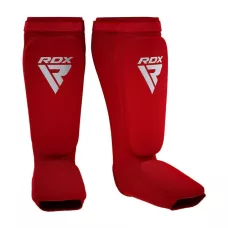Защита голени и стопы RDX Shin Instep Foam Red/White XL