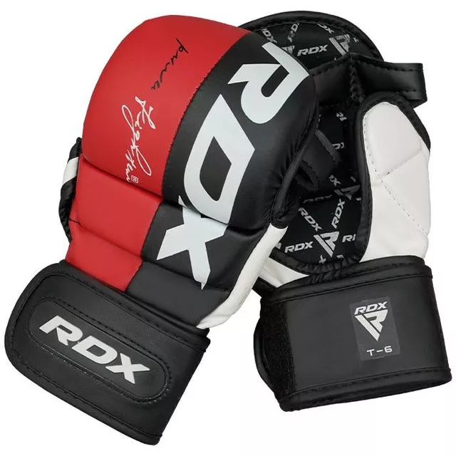 Перчатки для ММА RDX T6 Plus Rex Red S (капа в комплекте)