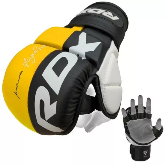 Рукавиці для ММА RDX T6 Plus Rex Yellow S