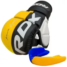 Перчатки для ММА RDX T6 Plus Rex Yellow XL (капа в комплекте)