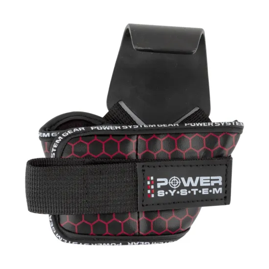 Крюки для тяги на запястья Power System Hooks V2 PS-3360 Black/Red L