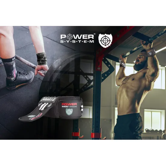 Кистові бинти Power System Wrist Wraps PS-3500 Red/Black