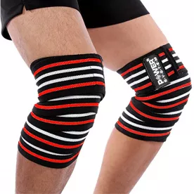 Бинты на колени Power System Knee Wraps PS-3700 Red/Black