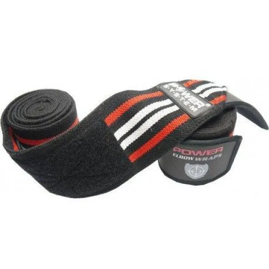 Бинты на колени Power System Knee Wraps PS-3700 Red/Black