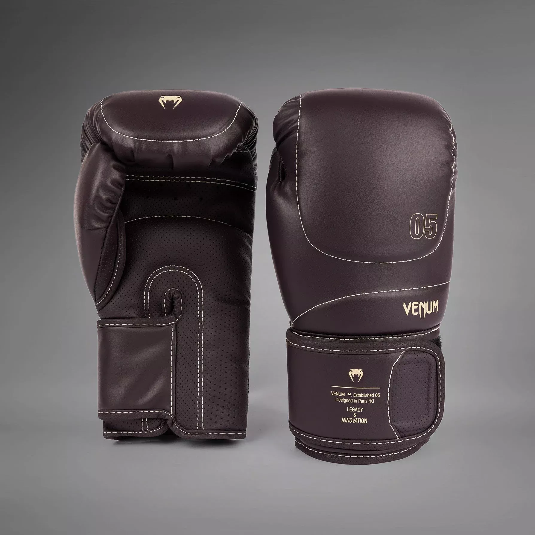 Боксерські рукавички Venum Impact Evo Boxing Gloves Chocolate-10 унцій