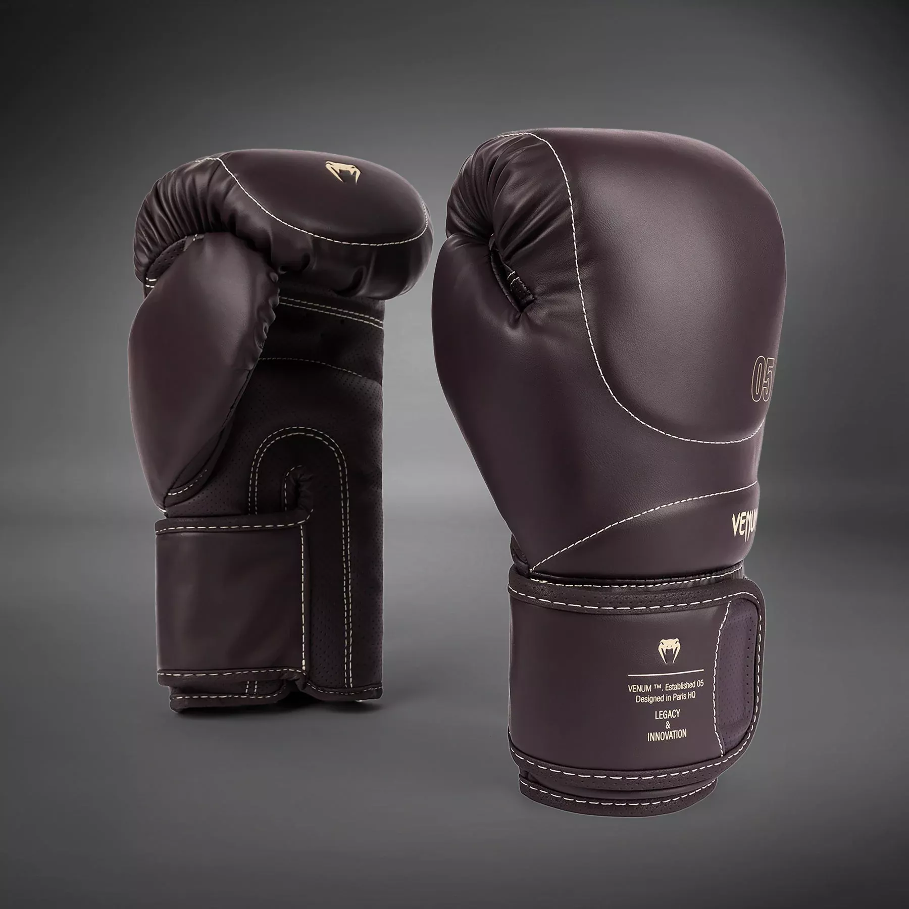 Боксерські рукавички Venum Impact Evo Boxing Gloves Chocolate-10 унцій