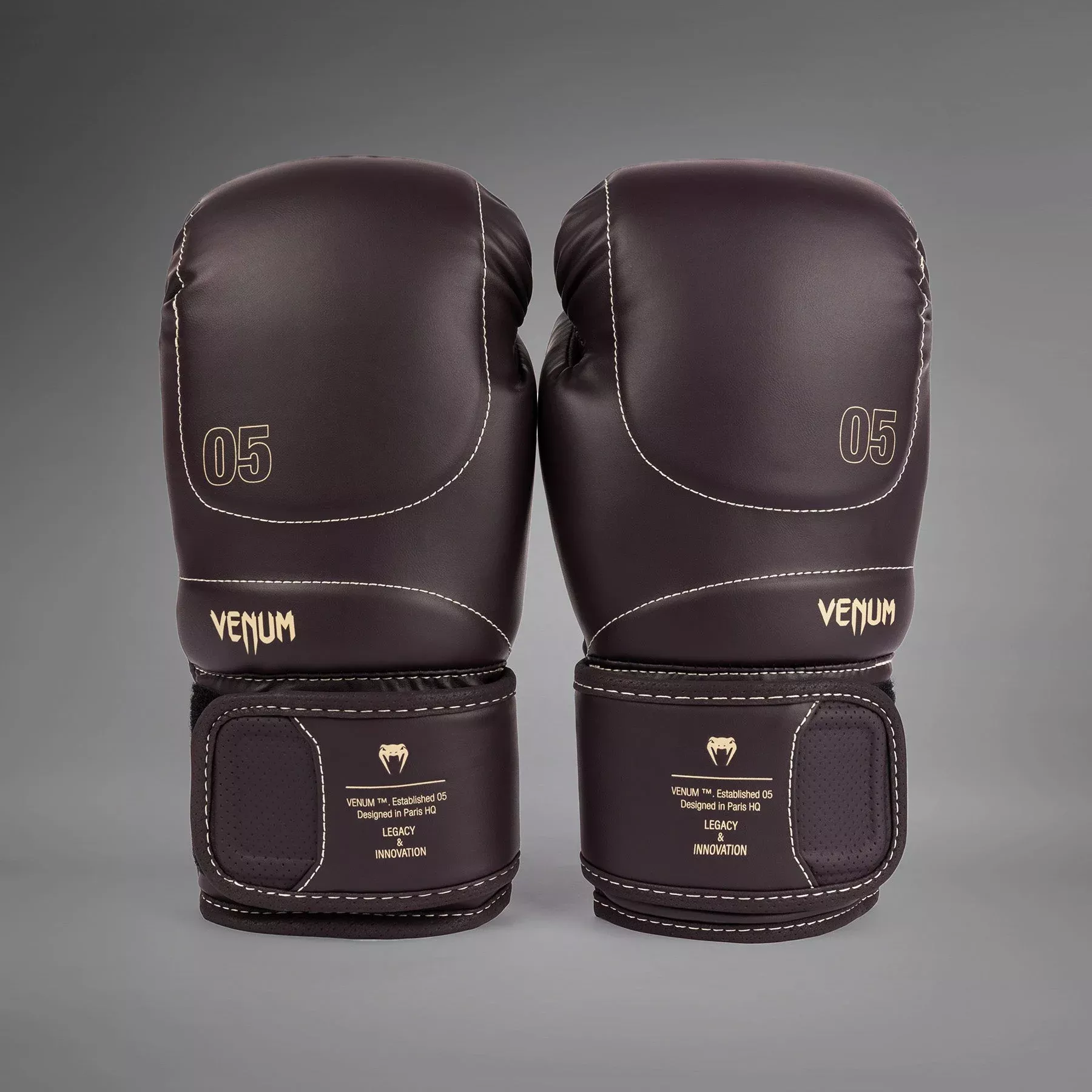 Боксерські рукавички Venum Impact Evo Boxing Gloves Chocolate-10 унцій