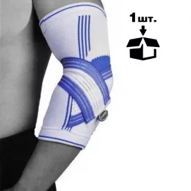 Налокотник спортивний Power System Elbow Support Pro PS-6007 White/Blue S/M
