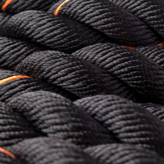 Канат для кроссфита Power System Battle Rope PS-4047 Black/Orange
