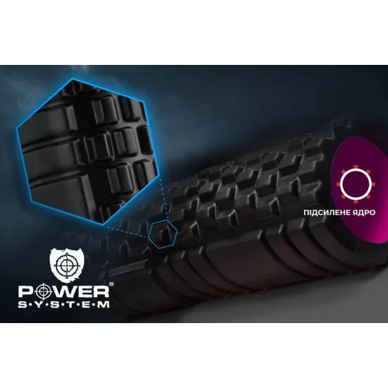 Масажний ролик Power System Fitness Foam Roller PS-4050 Pink