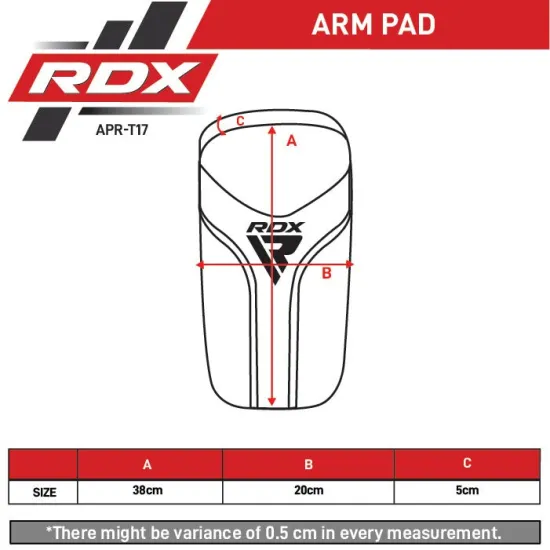 Пада для тайского бокса RDX Arm Pad Aura Plus T-17 Black-1шт